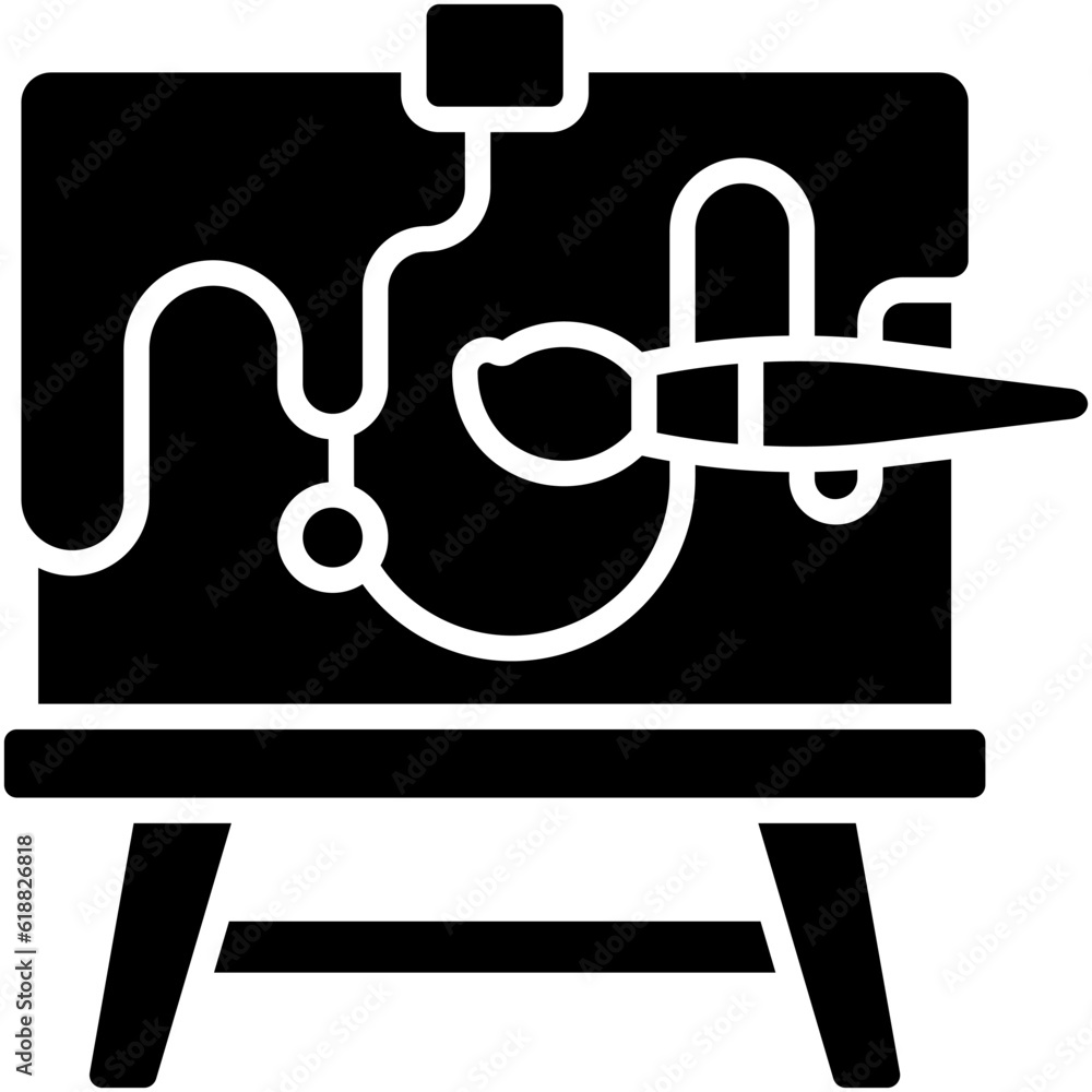 Art icon, High school related vector illustration Art icon, High school related vector illustration
