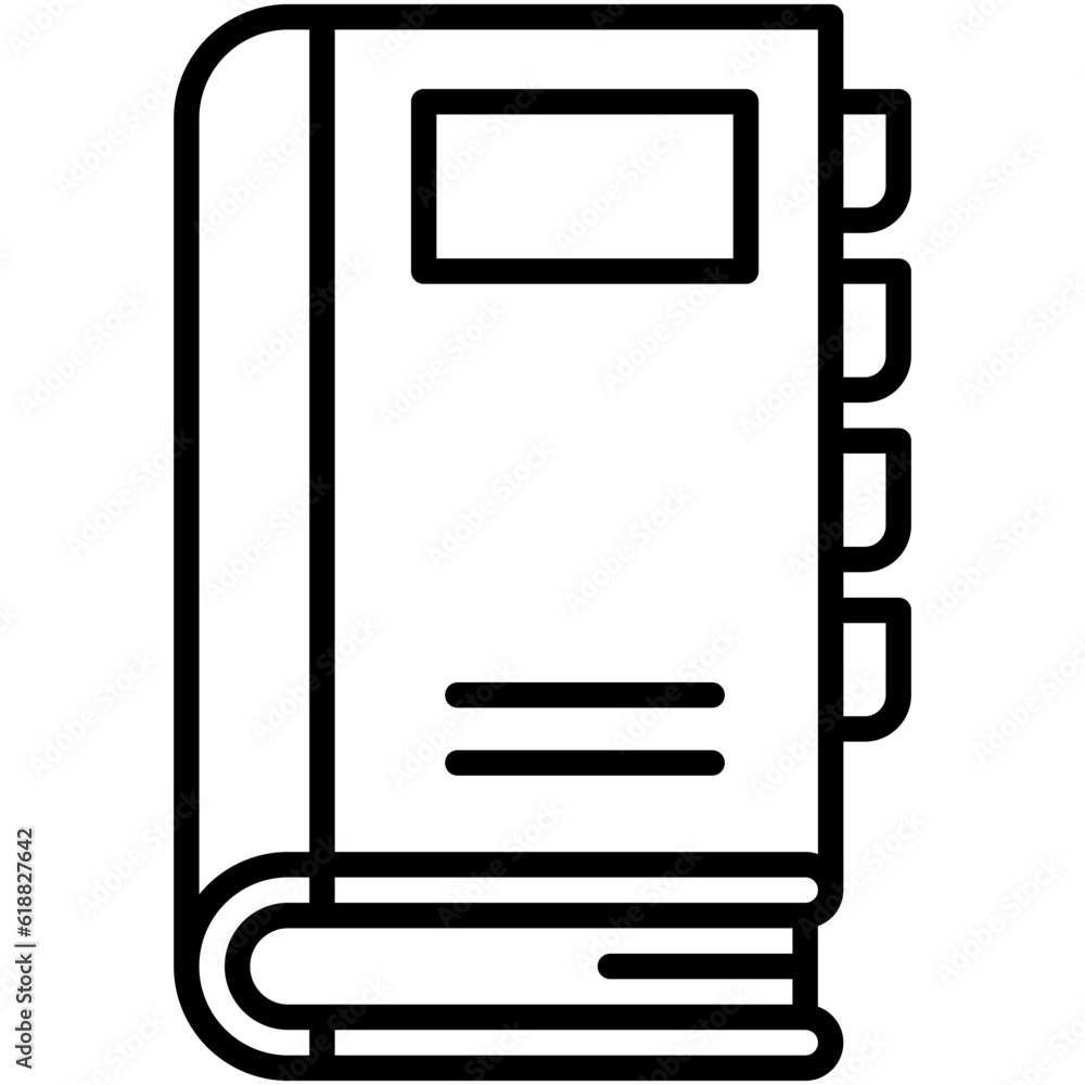 Notebook icon, High school related vector illustration Notebook icon, High school related vector illustration