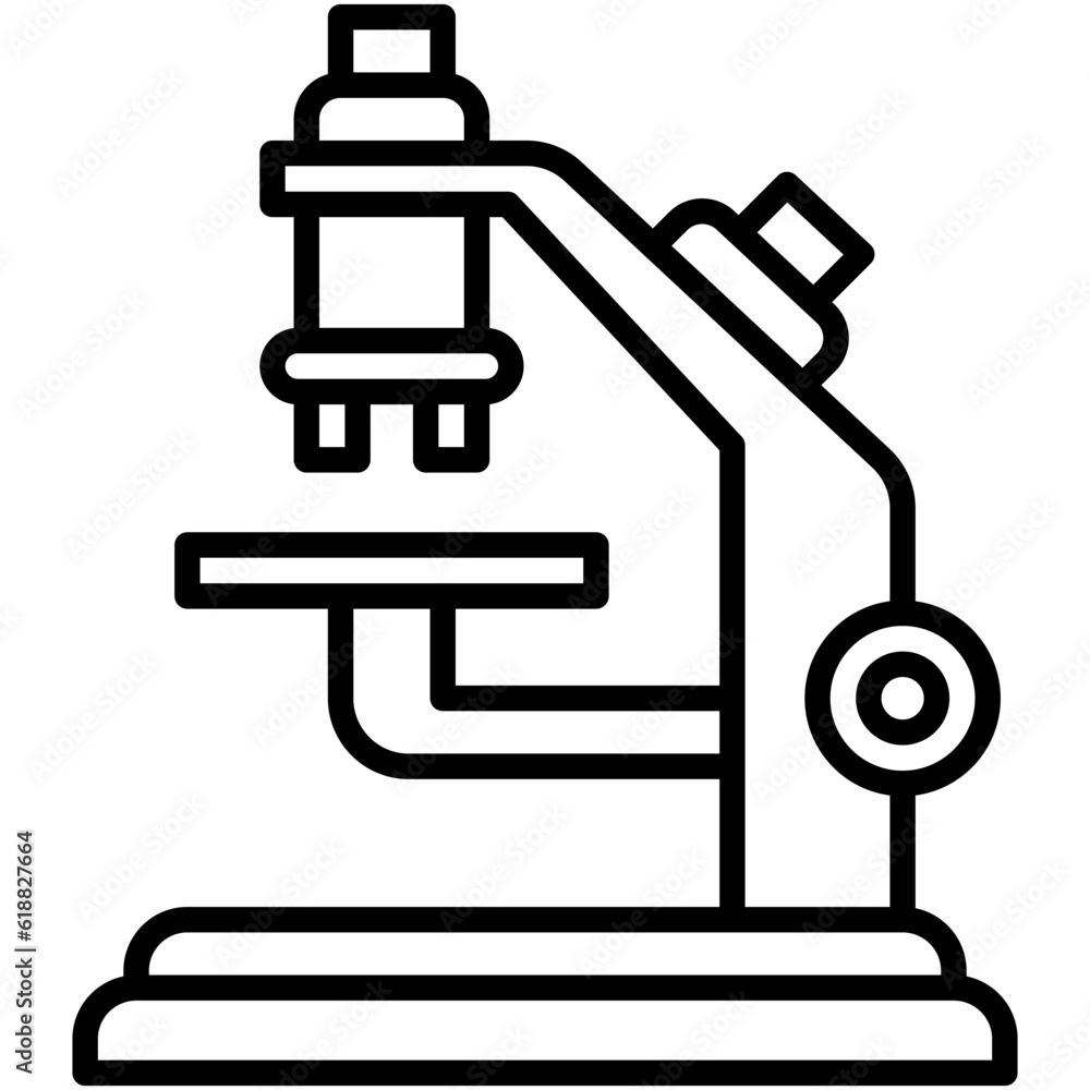 Microscope icon, High school related vector illustration Microscope icon, High school related vector illustration