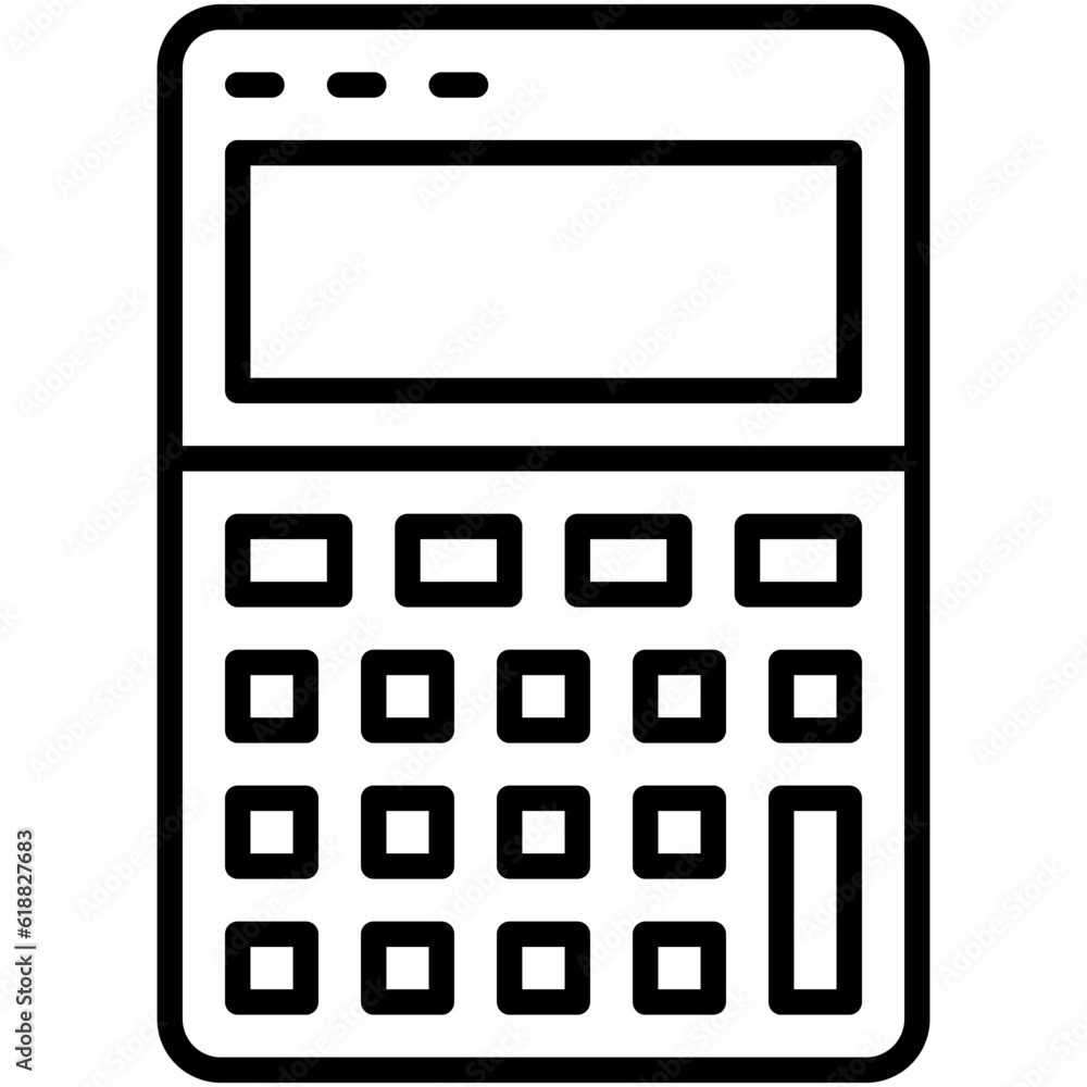 Calculator icon, High school related vector illustration Calculator icon, High school related vector illustration