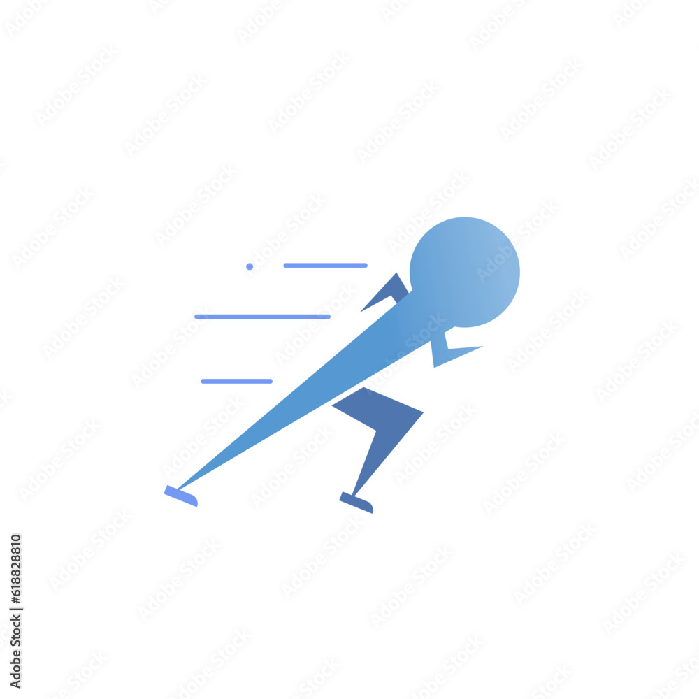 Running icon simple and modern design isolated Running icon simple and modern design isolated