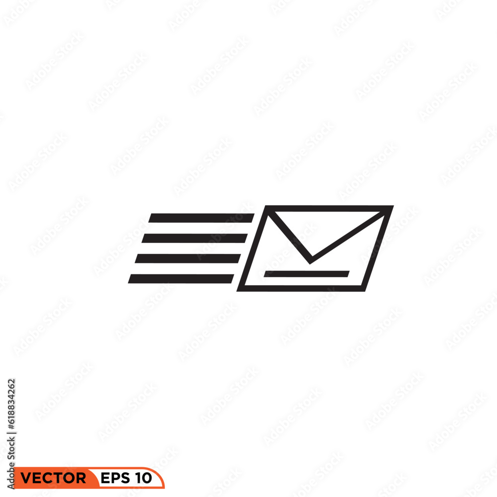 Mail icon vector graphic of template Mail icon vector graphic of template
