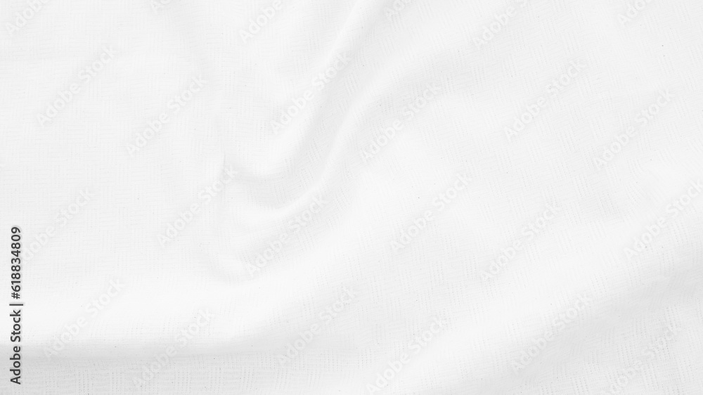 Organic Fabric cotton backdrop White linen canvas crumpled natural cotton fabric Natural handmade linen top view background  organic Eco textiles White Fabric linen texture