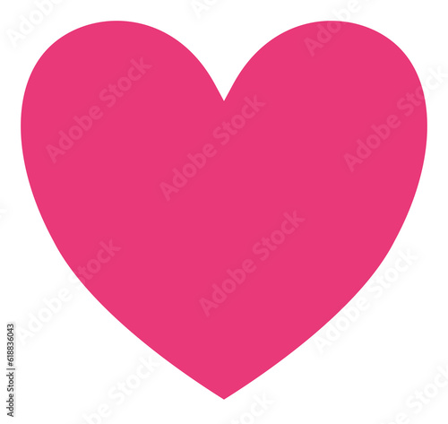cute kawaii pink heart shape element decoration