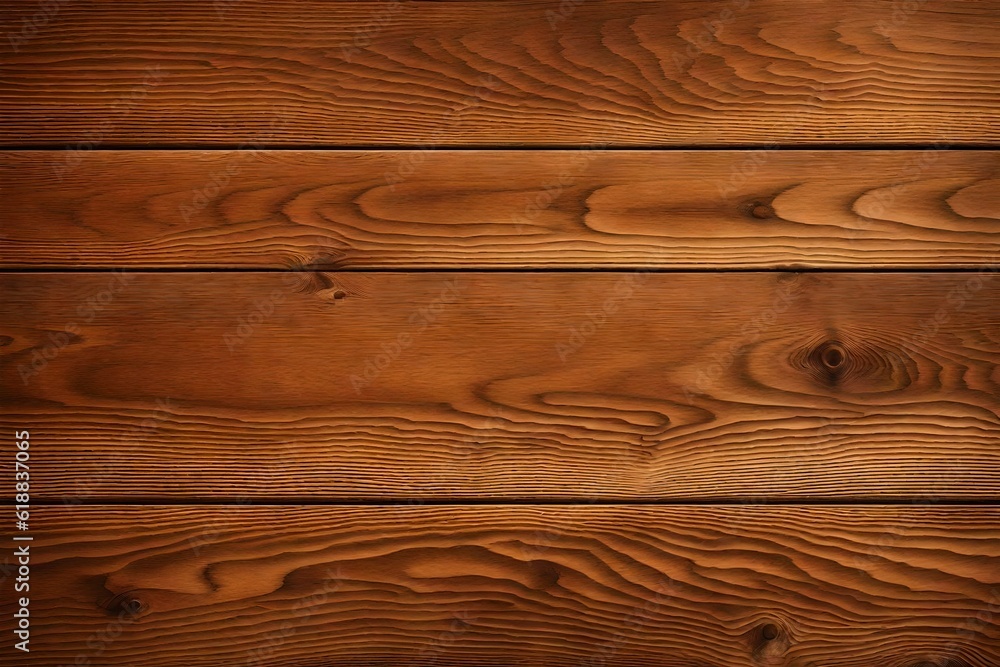 Fototapeta premium Brown Wood Texture Background. Wooden Planks Old Table top-view and board nature pattern decoration Generative AI
