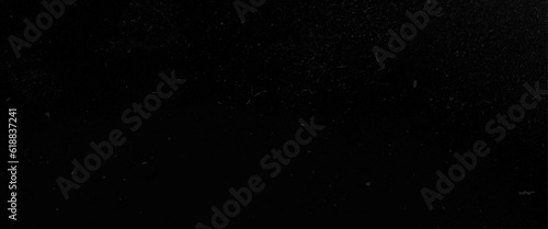 Dust and scratches design, aged photo editor layer, black grunge abstract background, copy space, stained texture abstract background, white dust and scratches over black surface.
