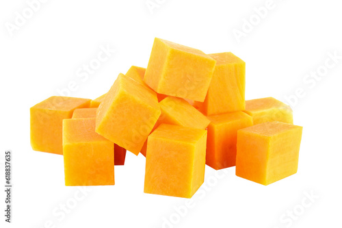 butternut squash slice isolated on transparent png