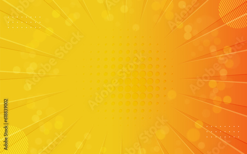 Abstract modern bright yellow gradient background. Trendy simple diagonal dynamic geometric stripes vector design with shiny lines and shadow. Suit for cover  poster  brochure  banner  website