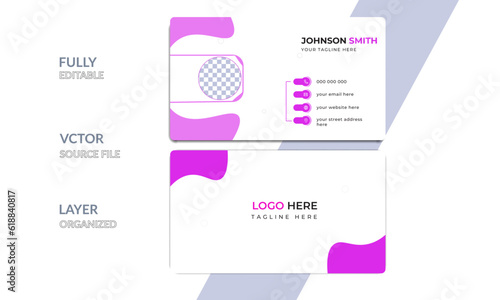 Professional Vector Business Card Design || Visiting Crad Design 