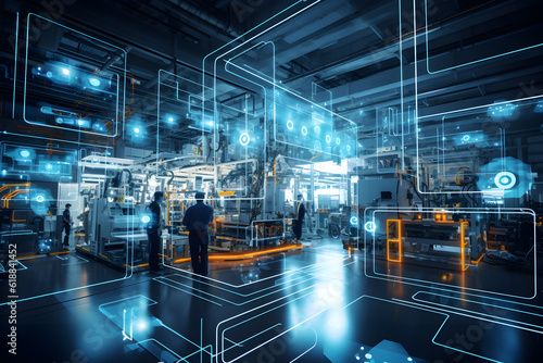 Smart factory with connected infrastructure