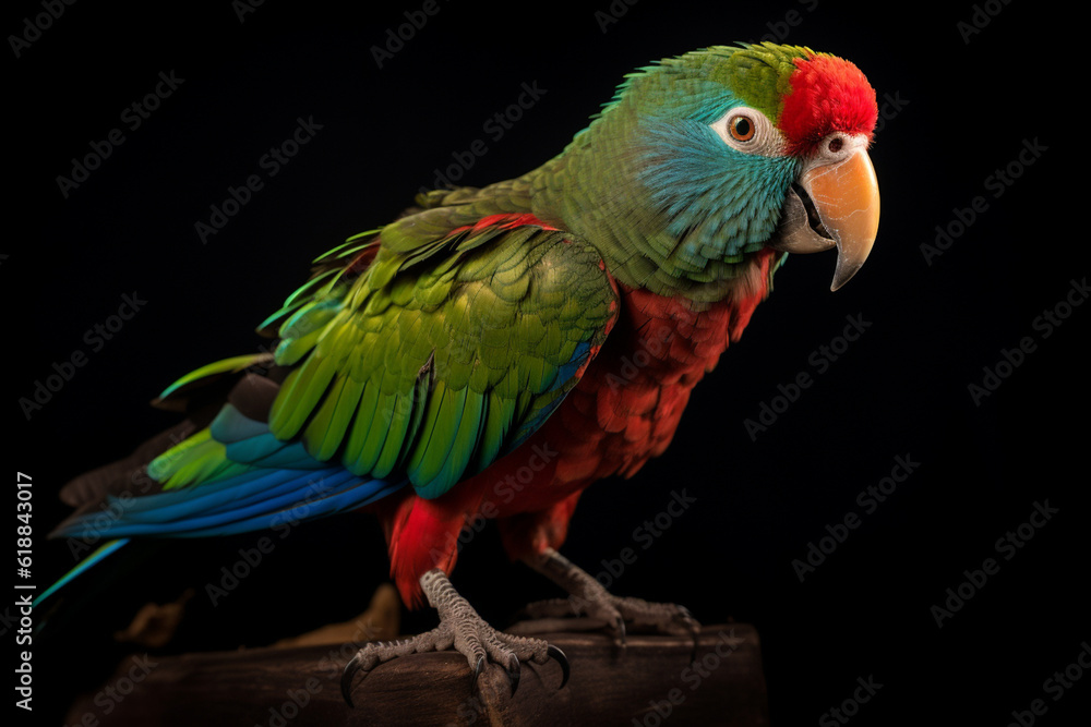 Fototapeta premium cute and unique parrot animal , Generative AI 