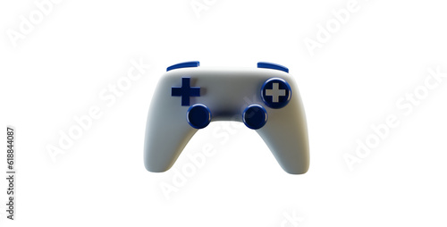 Joystick isolated on transparent bacground,png image,3d rendering,3d illustration.