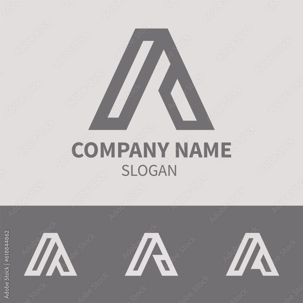 Set of letter A icon logo, template element design Set of letter A icon logo, template element design