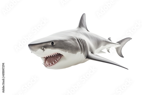 Shark  Transparent background. generative AI