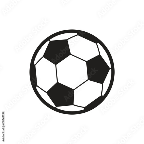 Soccer ball icons. Symbol or emblem. vector illustration