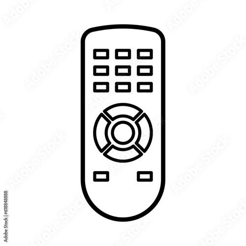 Remote icon vector on trendy design