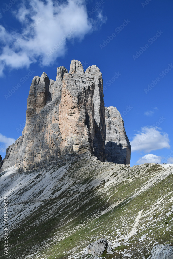 The Three peaks of Lavaredo in Dolomites, Italy