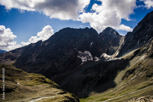 landscape from nacamuli hut in aosta valley photo