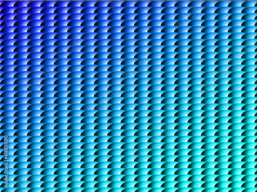 Abstract symmetrical pattern in blue and light blue gradient