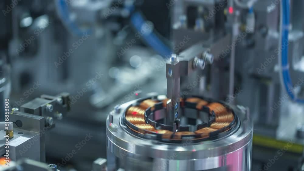 Technology and automation. Automated Industrial Machinery. Stock Video ...