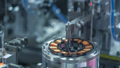 Technology and automation. Automated Industrial Machinery.