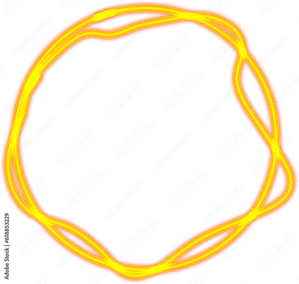 Glowing Abstract Circle Frame Glowing Abstract Circle Frame