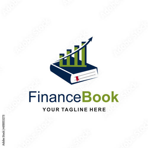 Finance book logo symbol. Finance book icon. Modern brand element sign. Suitable for your design need, logo, illustration, animation, etc.