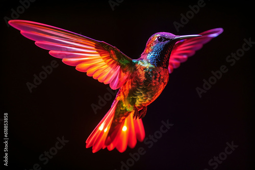 Hummingbird, Flying, Light, Colorful, Wings, Elegance, Graceful © Michael Holy