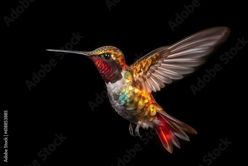 Hummingbird  Flying  Light  Colorful  Wings  Elegance  Graceful