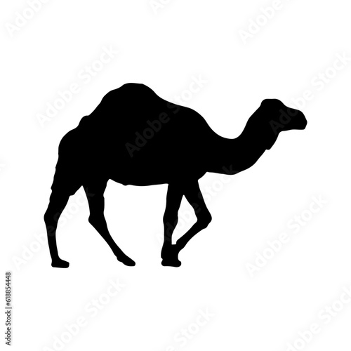 Camel Graphic Silhouette Logo Design vector