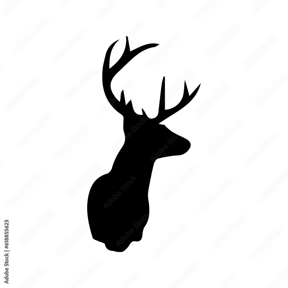 wild deer animal vector silhouette wild deer animal vector silhouette