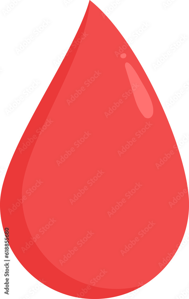 Fototapeta premium Cute blood drop