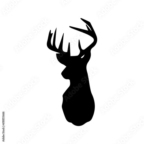 wild deer animal vector silhouette