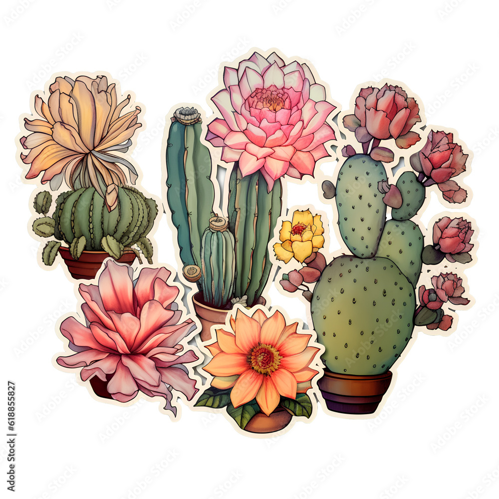 cactus and flowers cactus and flowers