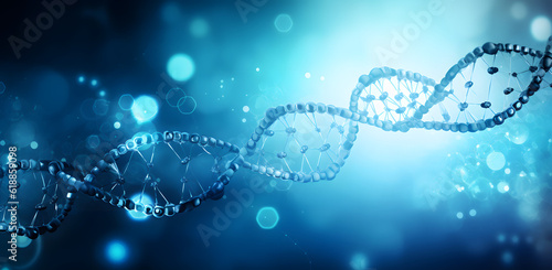 abstract background with dna molecule