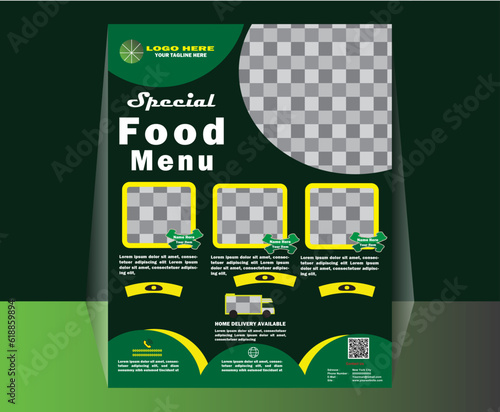 	ai, food, fast food, fast food menu, flyer, menu, modern, modern menu, one page menu, pizza, restaurant, restaurant flyer, restaurant menu, salads, sandwich, sub