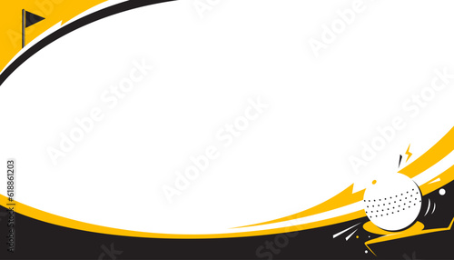 Golf abstract background design. Sports concept