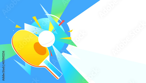 Table tennis abstract background design. Sports concept