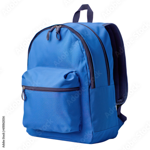 School backpack isolated Illustration AI Generative.
