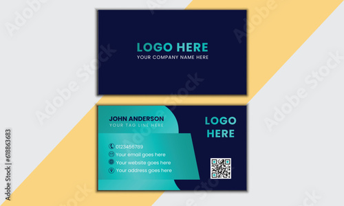Modern business card print template