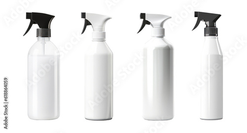Spray bottle mockup. Illustration AI Generative.