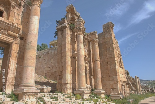 Photography ruins of ancient roman forum
