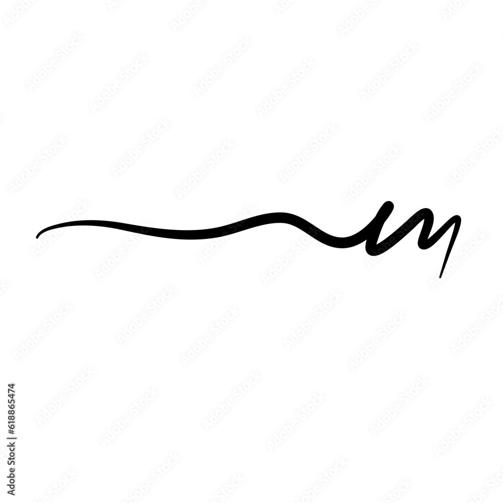 Hand Drawn Zigzag Line Hand Drawn Zigzag Line