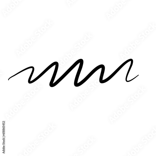 Hand Drawn Zigzag Line