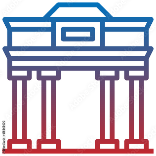 BRANDENBURG line icon,linear,outline,graphic,illustration