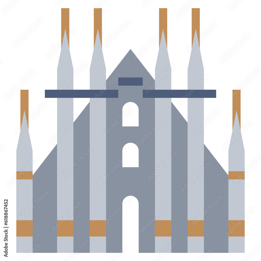 MILAN CATHEDRAL line icon,linear,outline,graphic,illustration MILAN CATHEDRAL line icon,linear,outline,graphic,illustration