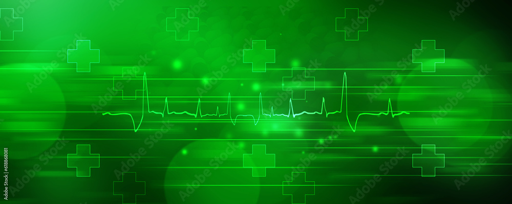 Obraz premium 2D illustration medical structure background