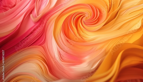 Abstract backdrop with vibrant colors and smooth curves generated by AI