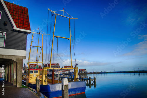 Marina and waterfront of Volendam © cascoly2