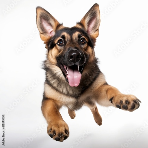  German shepherd puppy Playing, Jumping, being Silly 